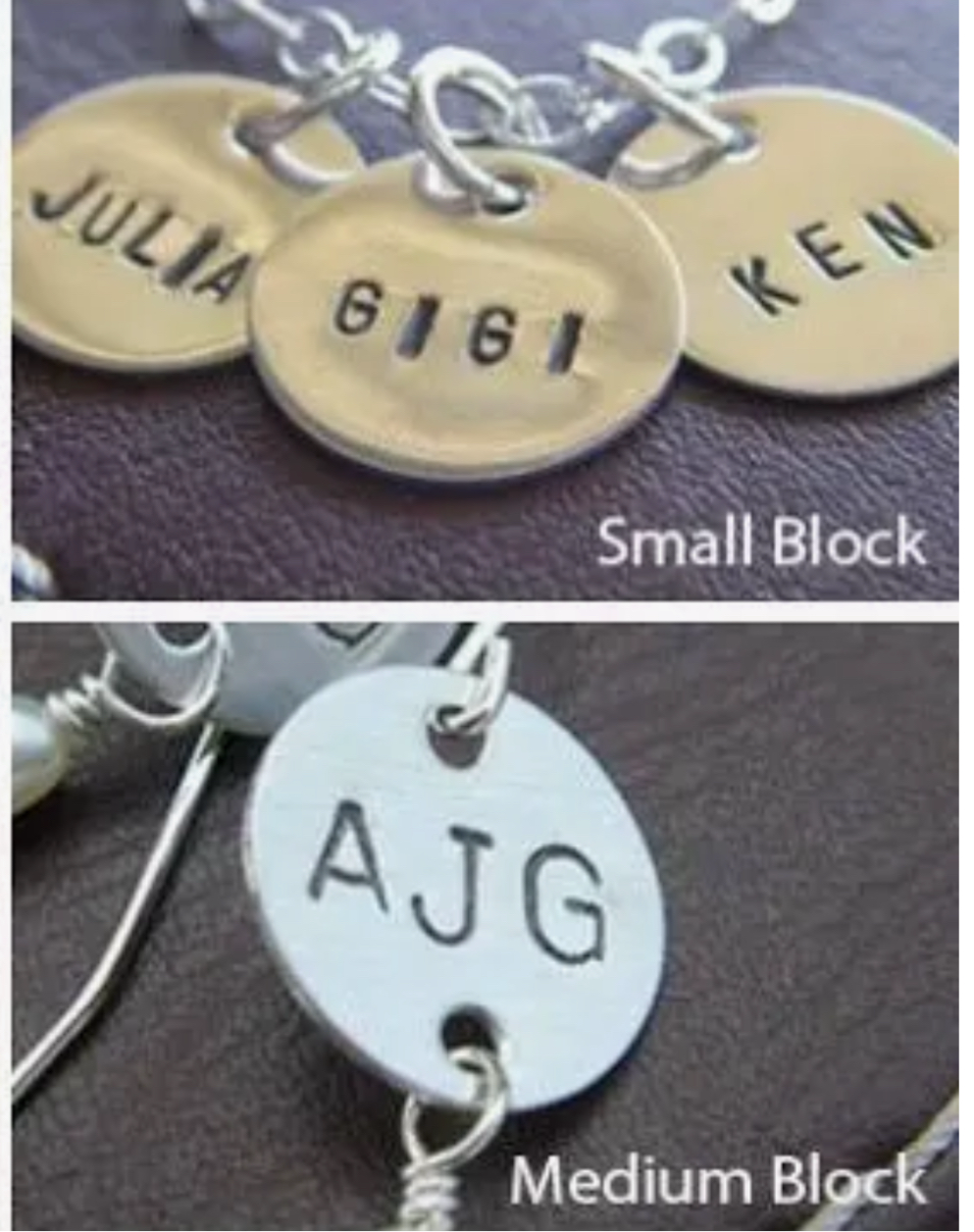 Personalised stacker keyring