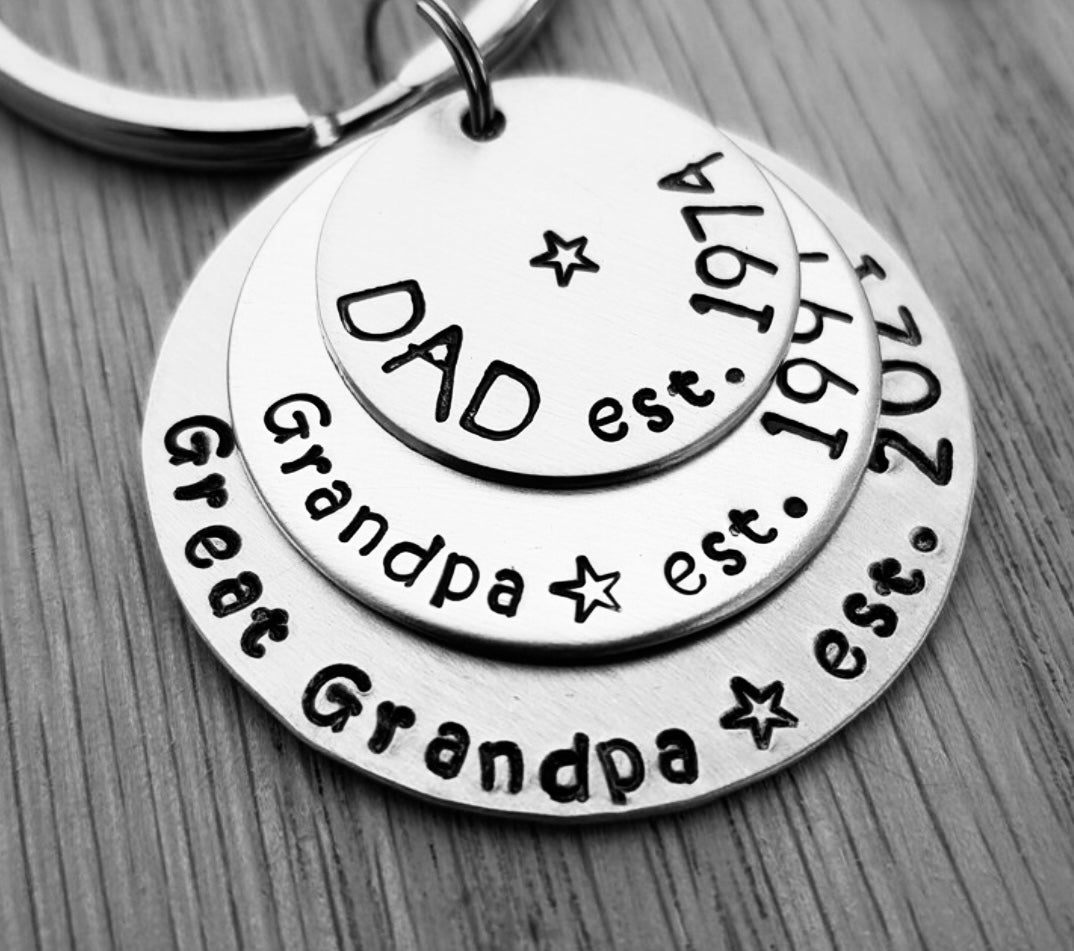 Personalised stacker keyring